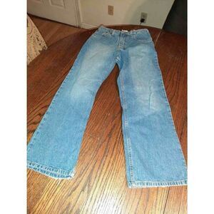 Boys 12 Regular Arizona Jean Company Bootcut Adjustable Waist Denim Blue Jeans